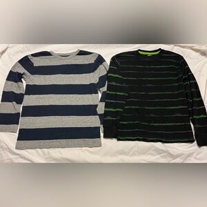 EUC Boys long sleeve shirts lot of 2, First Wave, Cat & Jack